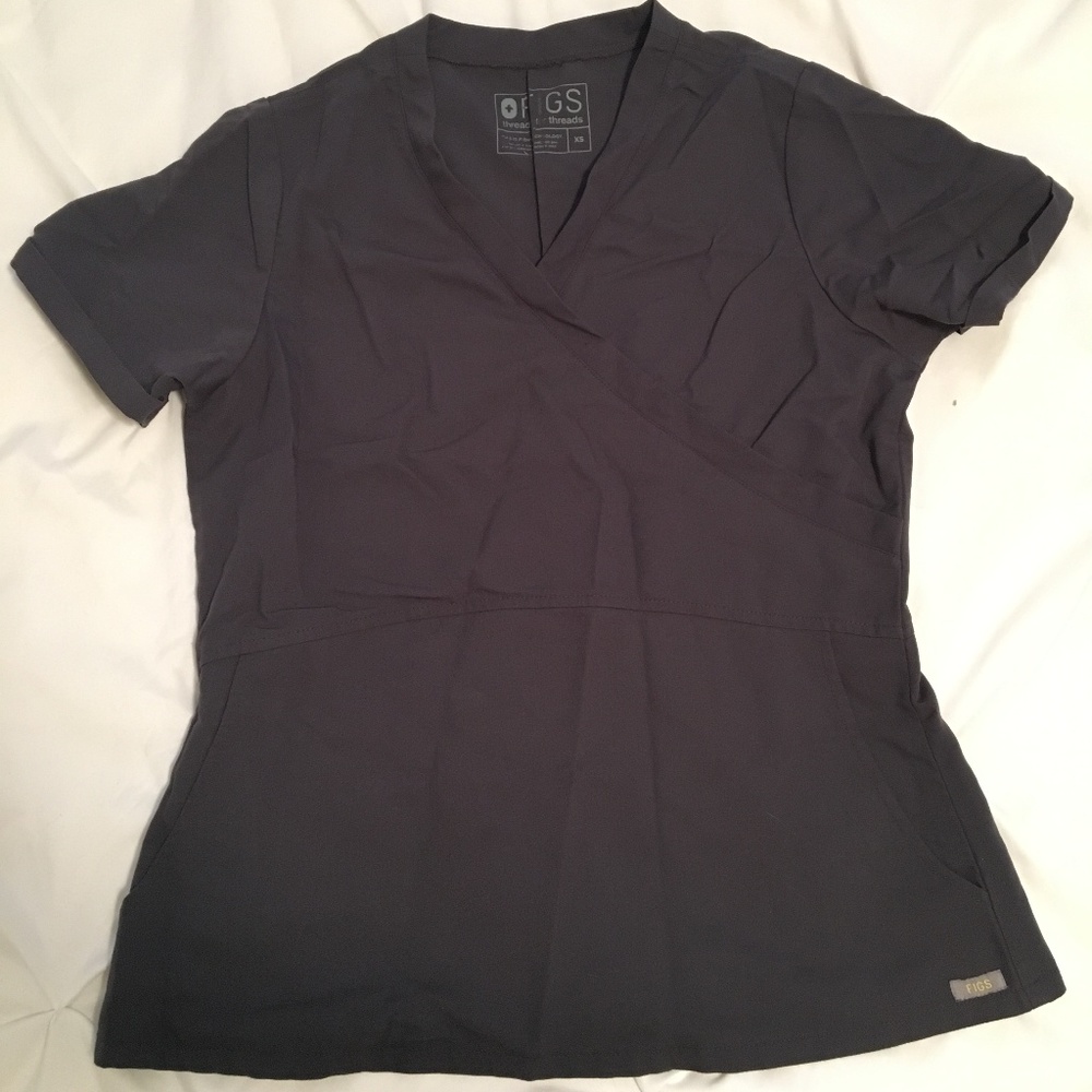 FIGS Gray scrub Top